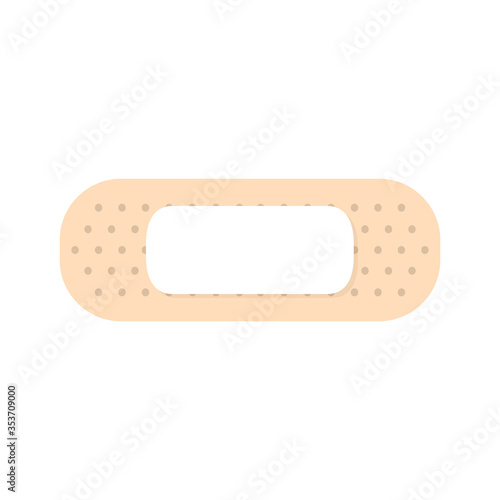 Medical plaster strip bandage. Cure bandages vector illustration isolated on white