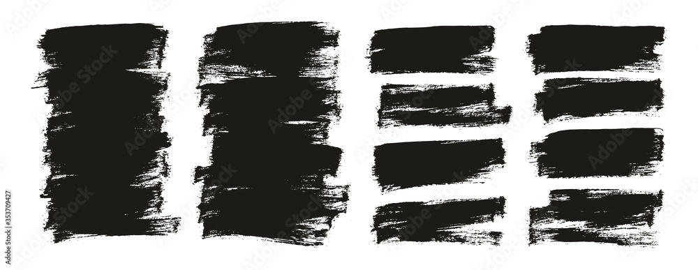 Flat Paint Brush Thin Half Background Mix High Detail Abstract Vector Background Set Flat Paint Brush Thin Half Background Mix High Detail Abstract Vector Background Set