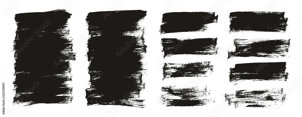 Flat Paint Brush Thin Half Background Mix High Detail Abstract Vector Background Set Flat Paint Brush Thin Half Background Mix High Detail Abstract Vector Background Set