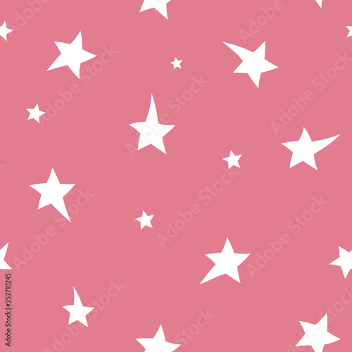 Asterisks.  Seamless pattern. Design for fabric  wrapping paper  background  wallpaper. Vector.