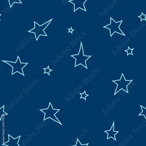 Asterisks.  Seamless pattern. Design for fabric  wrapping paper  background  wallpaper. Vector.