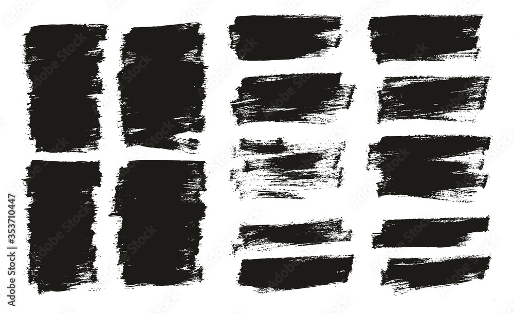 Flat Paint Brush Thin Half Background Mix High Detail Abstract Vector Background Set Flat Paint Brush Thin Half Background Mix High Detail Abstract Vector Background Set