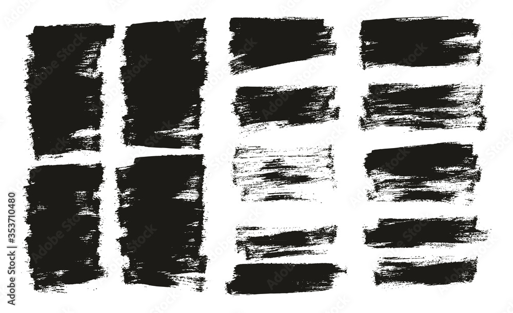 Flat Paint Brush Thin Half Background Mix High Detail Abstract Vector Background Set Flat Paint Brush Thin Half Background Mix High Detail Abstract Vector Background Set