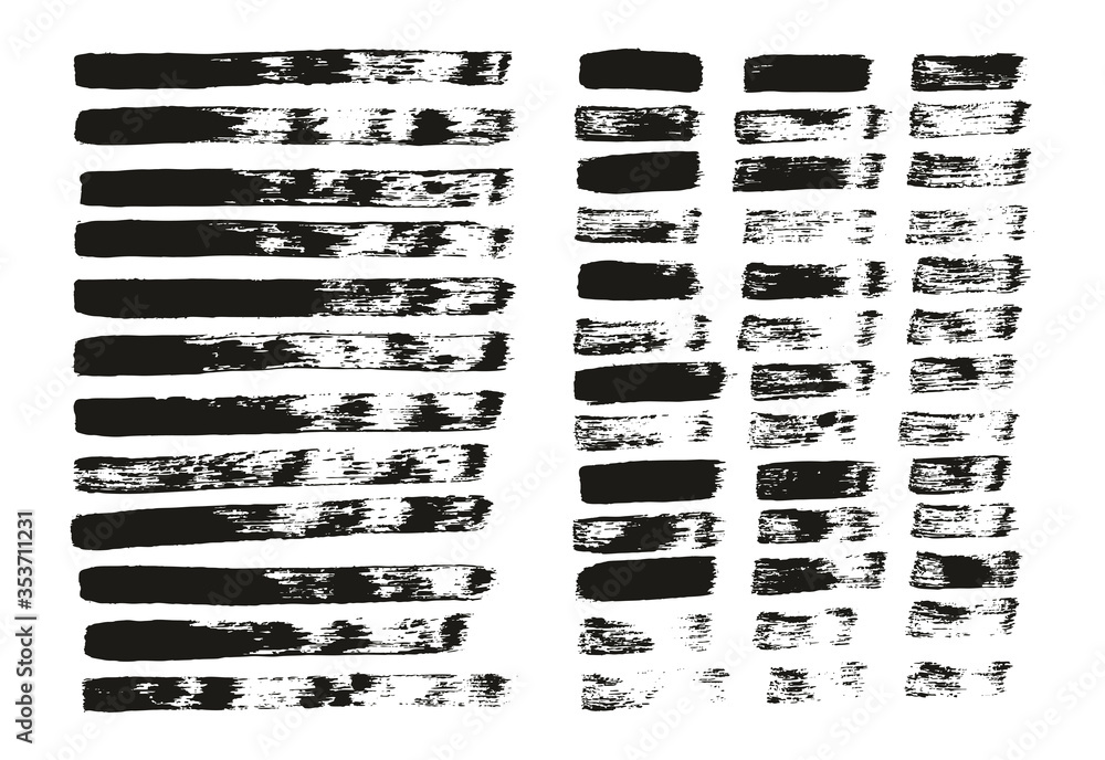 Flat Paint Brush Thin Straight Lines High Detail Abstract Vector Background Mix Set Flat Paint Brush Thin Straight Lines High Detail Abstract Vector Background Mix Set
