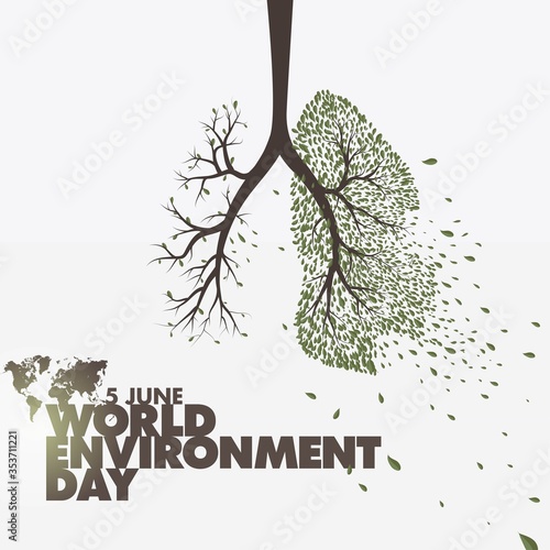 World Environment Day. Save the World. Global problem. Air pollution, clean breath, drought, climates, health problems, end of the world, environmental factors, humanity.