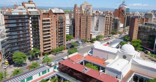 Cordoba Argentina Yrigoyen Avenue aerial view photo