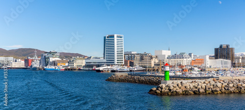 Panorama of Norwegian City Bodo, Norway.