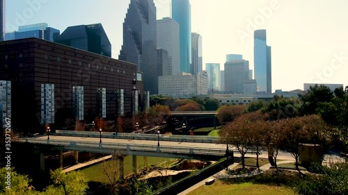 Ascending Southwest Houston Skyline