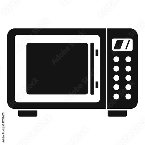 Microwave radiation icon. Simple illustration of microwave radiation vector icon for web design isolated on white background
