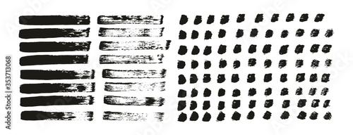 Wallpaper Mural Flat Paint Brush Thin Straight Lines High Detail Abstract Vector Background Mix Set  Torontodigital.ca