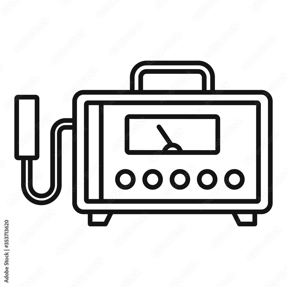 Dosimeter device icon. Outline dosimeter device vector icon for web design isolated on white background Dosimeter device icon. Outline dosimeter device vector icon for web design isolated on white background