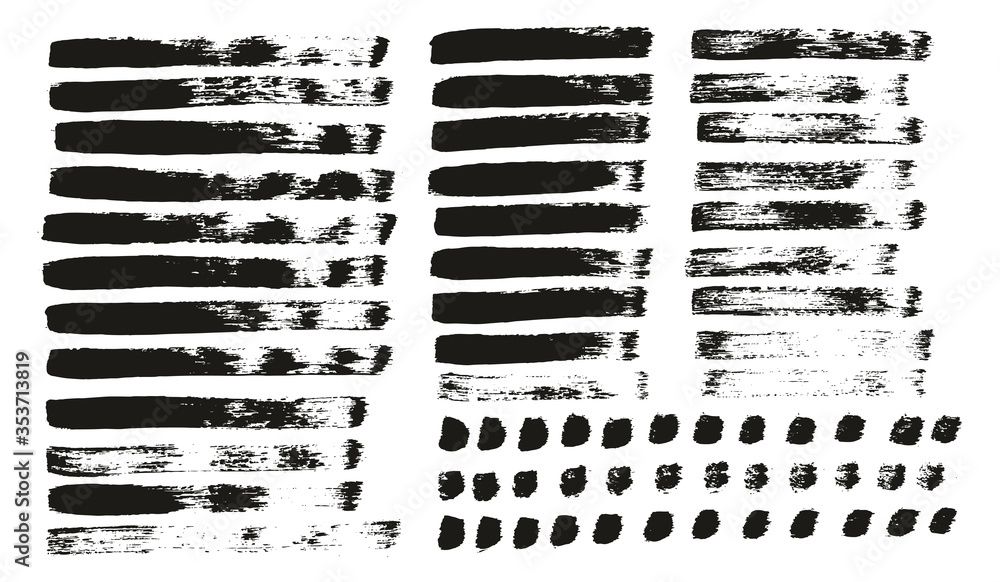 Flat Paint Brush Thin Straight Lines High Detail Abstract Vector Background Mix Set Flat Paint Brush Thin Straight Lines High Detail Abstract Vector Background Mix Set