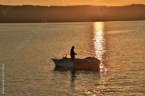 Fischermann Bodensee in Überlingen Germany