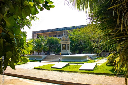 A view of Tuol Sleng, the Genocide Museum at Phnom Penh, Cambodia.