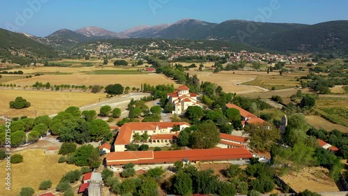 Monastery of Agios Gerasimos on Kefalonia island, Greece. Sacred Monastery of Agios Gerasimos of Kefalonia, Greece. photo