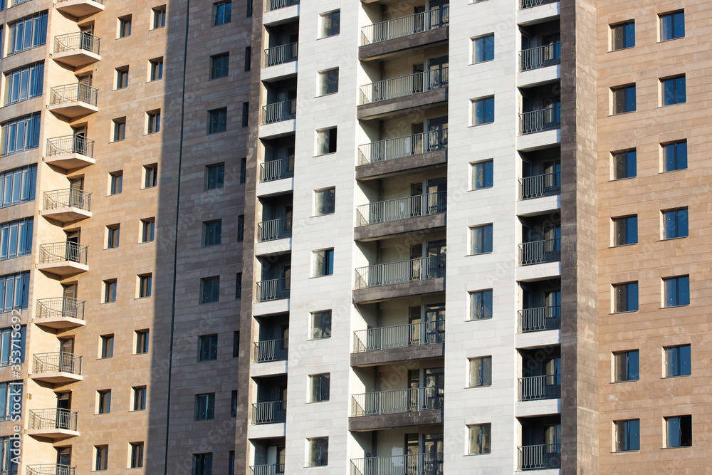 modern apartment building in Yerevan modern apartment building in Yerevan