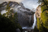 Winter Storm Descending on Yosemite Falls, Yosemite National Park, California