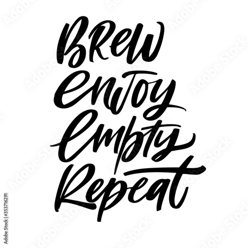 Lettering composition "BEER" vector