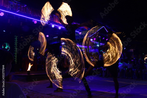 Fire show, Firework in Thailand, Phucket photo