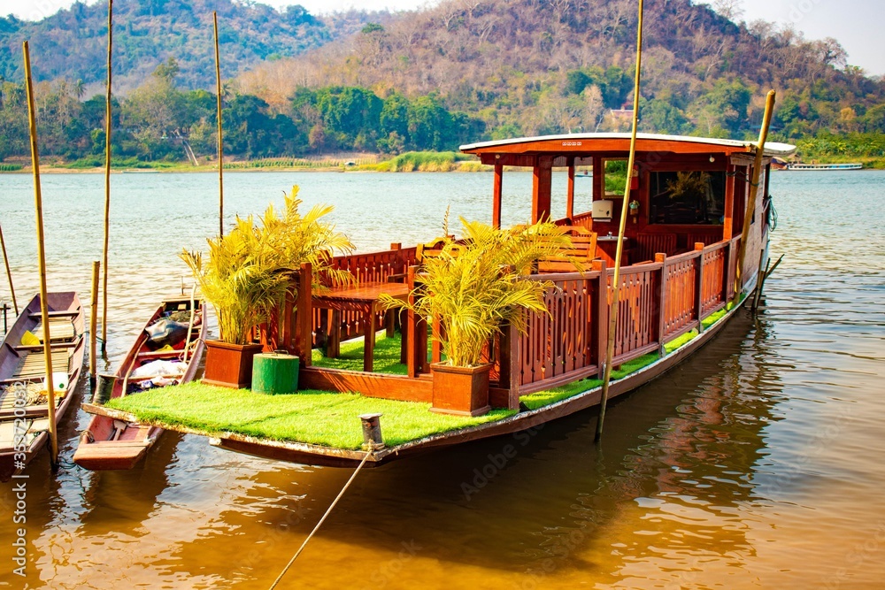A beautiful view of Luang Prabang city at Laos. A beautiful view of Luang Prabang city at Laos.