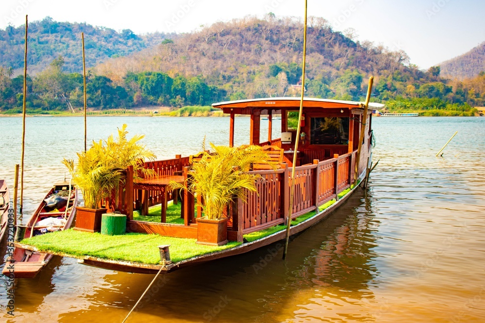 A beautiful view of Luang Prabang city at Laos. A beautiful view of Luang Prabang city at Laos.
