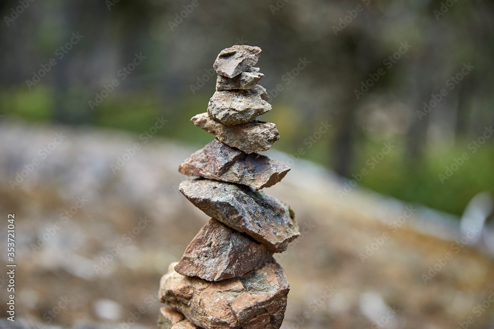 USA, Washington, San Juan County, Orcas Island, Stack of rocks USA, Washington, San Juan County, Orcas Island, Stack of rocks
