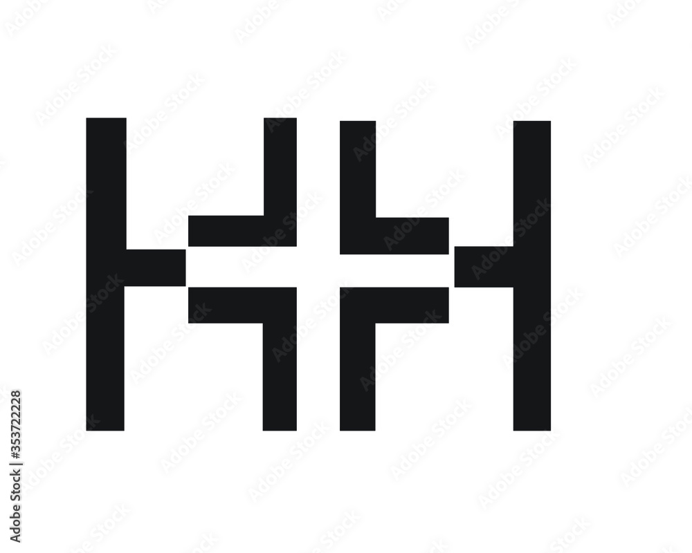 h, h and s, h and i logo designs 
