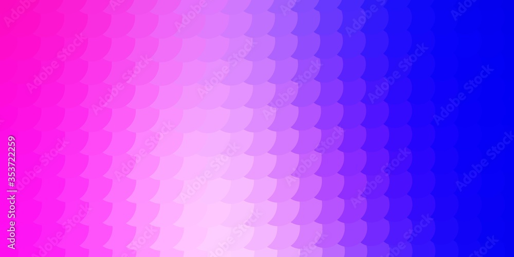 Light Pink, Blue vector background with bubbles. Abstract illustration with colorful spots in nature style. Pattern for business ads.