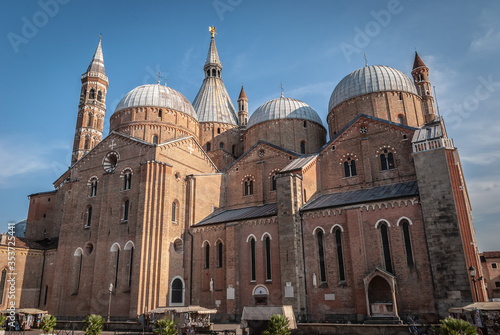 View of the landmark of the Pontifical Basilica of Sant'Antonio da Padova (Pontifical Basilica of Sant'Antonio of Padua), known as the Saint