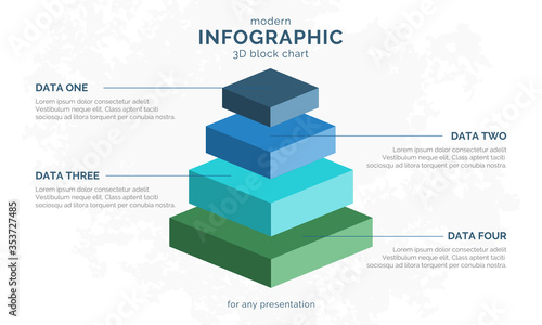Modern infographic with diagram shape design. Vector illustration eps 10.