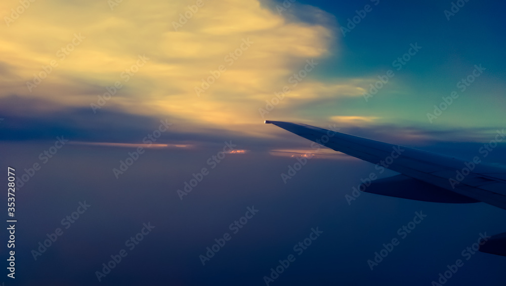 Fototapeta premium view from the plane window