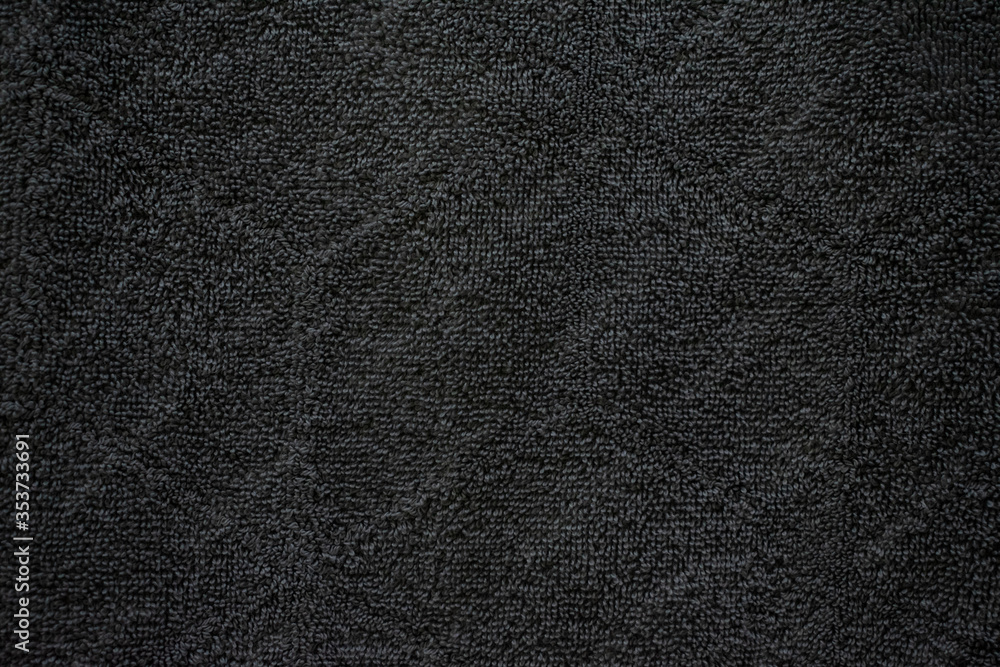 Fototapeta premium black fabric texture towel blanket
