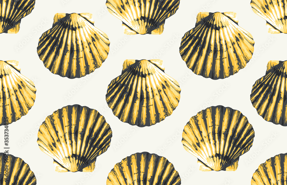 Seamless marine sea pattern. Seamless marine sea pattern.