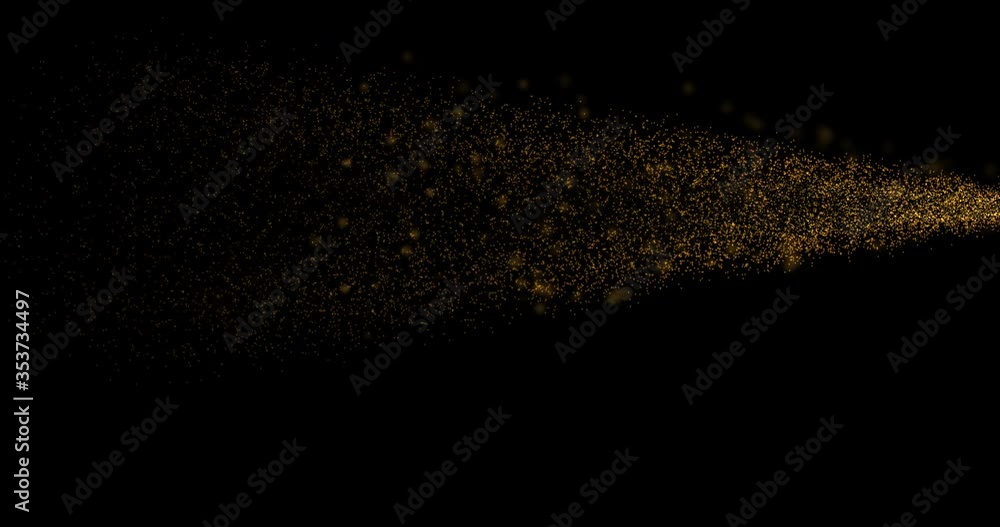 Merry Christmas golden arrow 4K video resolution