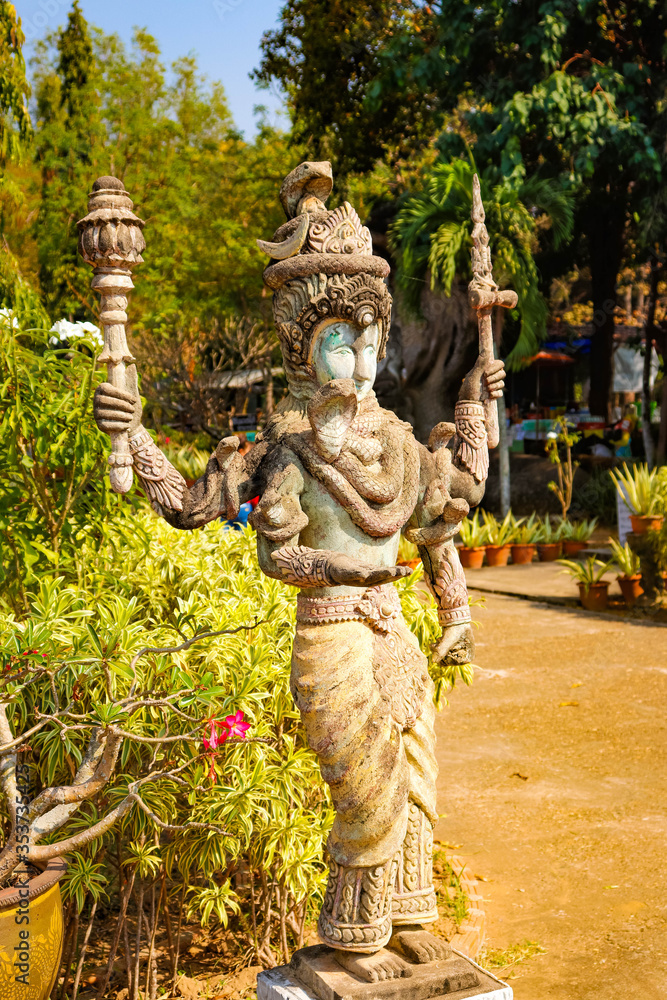 A beautiful view of statues in Buddha Park at Nong Khai, Thailand. A beautiful view of statues in Buddha Park at Nong Khai, Thailand.