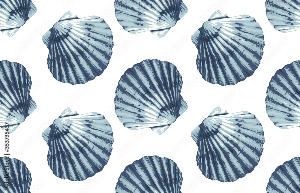 Seamless marine sea pattern. Seamless marine sea pattern.