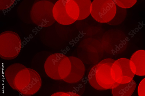 Background lights in defocus of different colors.