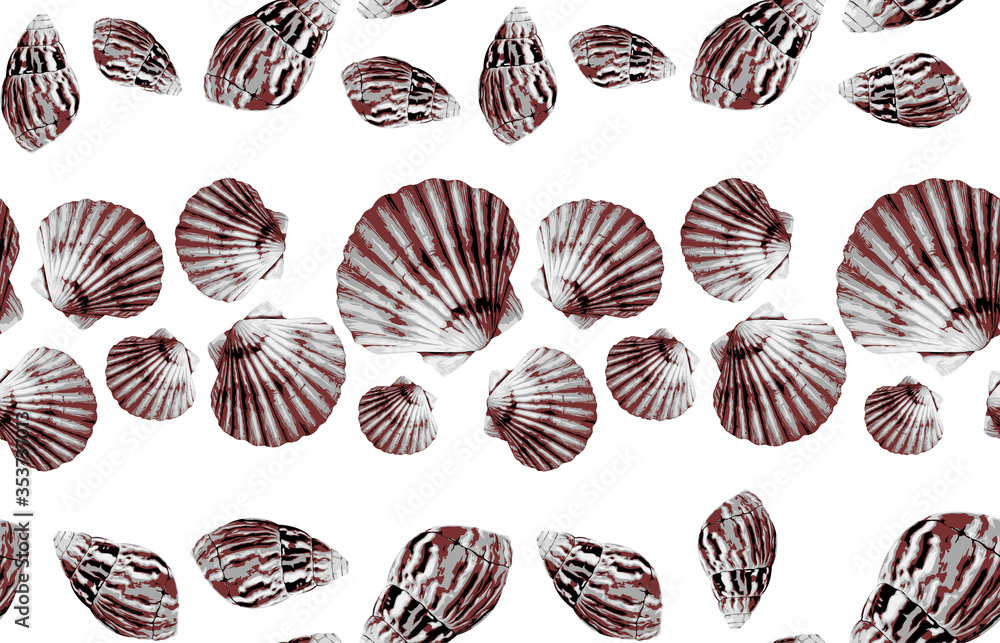 Seamless marine sea pattern. Seamless marine sea pattern.