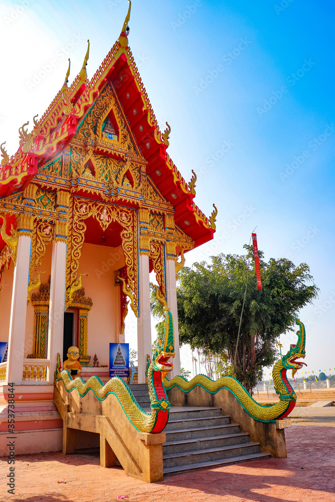 Fototapeta premium A beautiful view of Nong Khai city at Thailand.