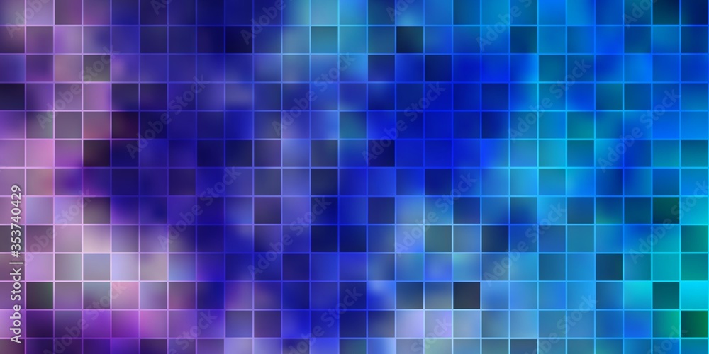 Light Pink, Blue vector pattern in square style.
