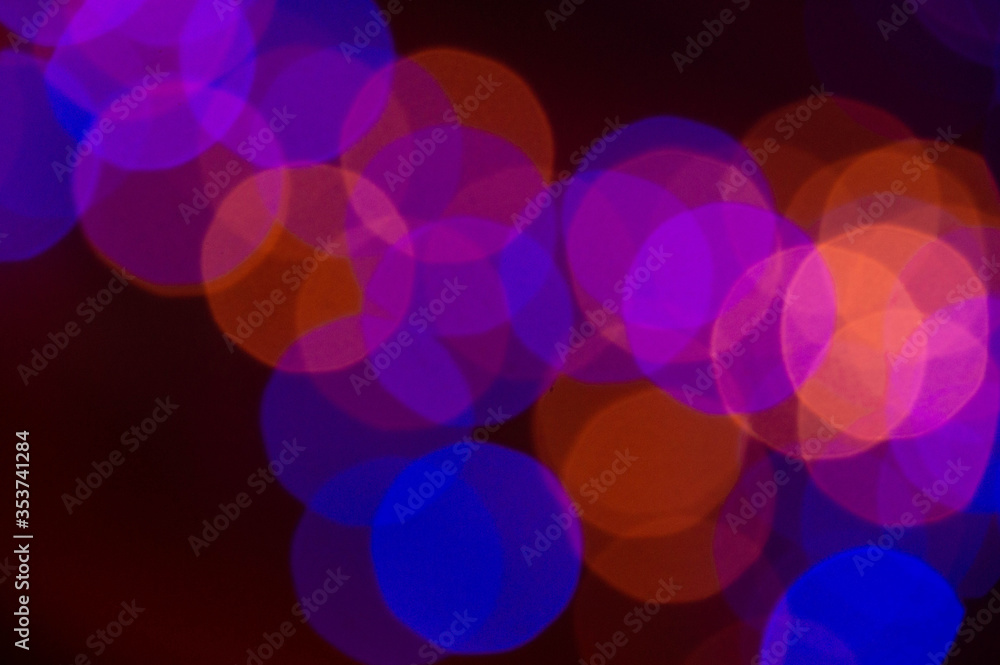 Background lights in defocus of different colors. Background lights in defocus of different colors.