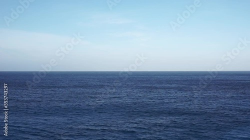 KAS, ANTALYA, TURKEY, MAY 22, 2020: Video of waves in a windy sunny morning with a blue sky. Kaputas Beach.