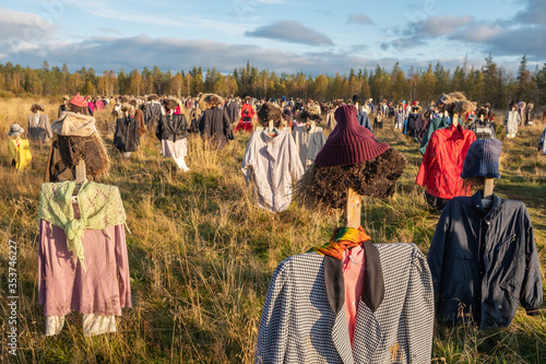 Installation Silent people in Finland photo