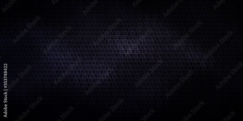 Dark Gray vector background with occult symbols. Dark Gray vector background with occult symbols.