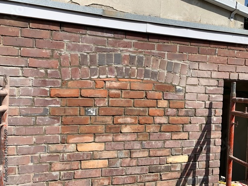 Brick house construction