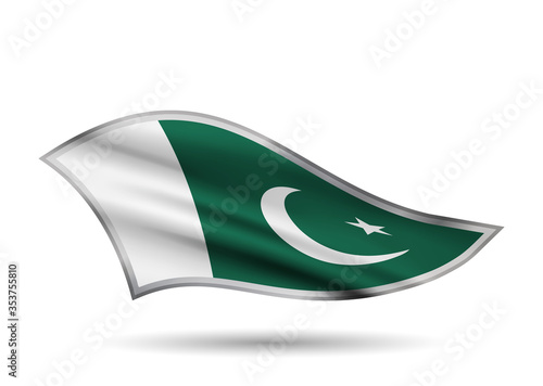 Dynamic Waving Flag of Pakistan