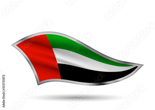 Dynamic Waving Flag of UAE
