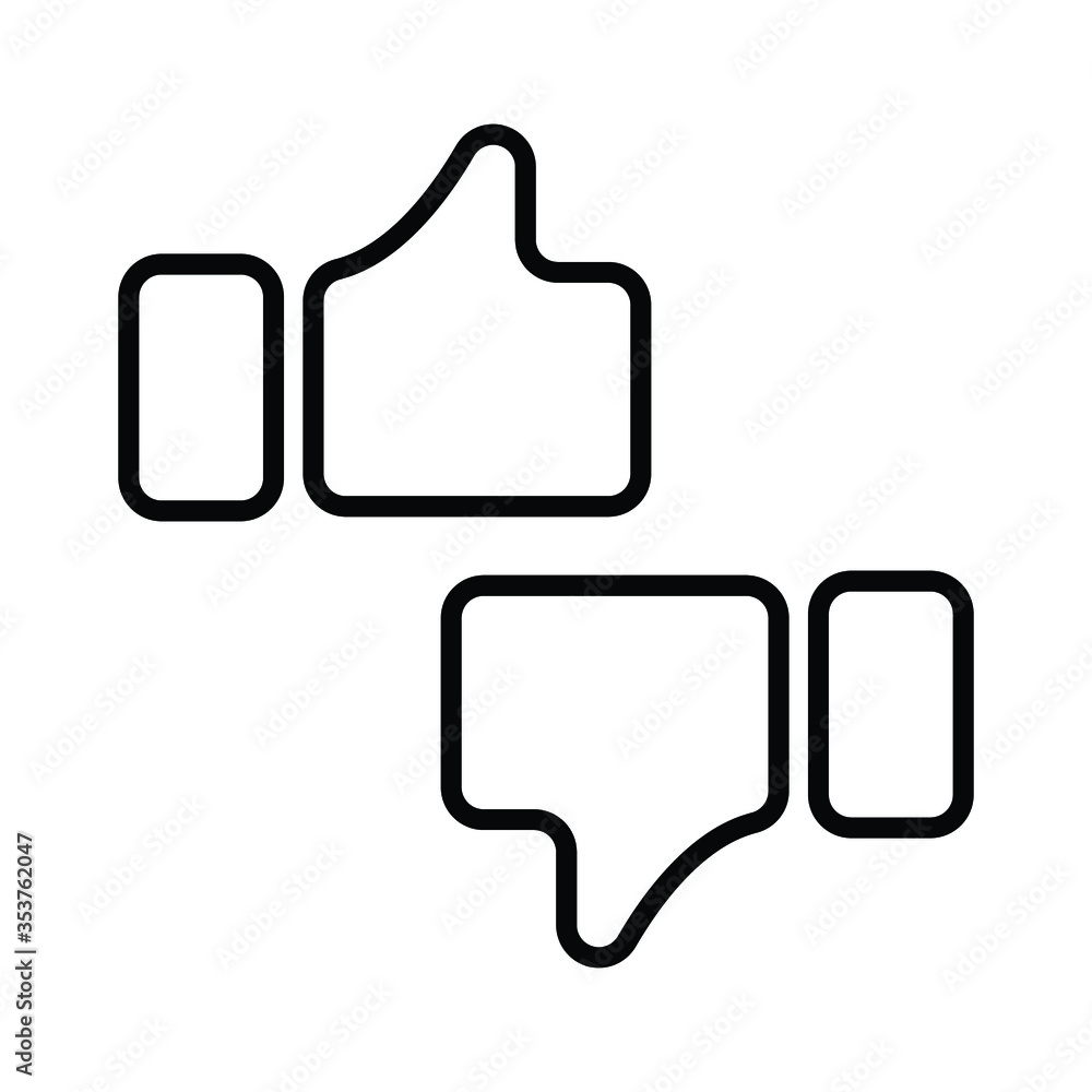 hand thumb icon line art style hand thumb icon line art style