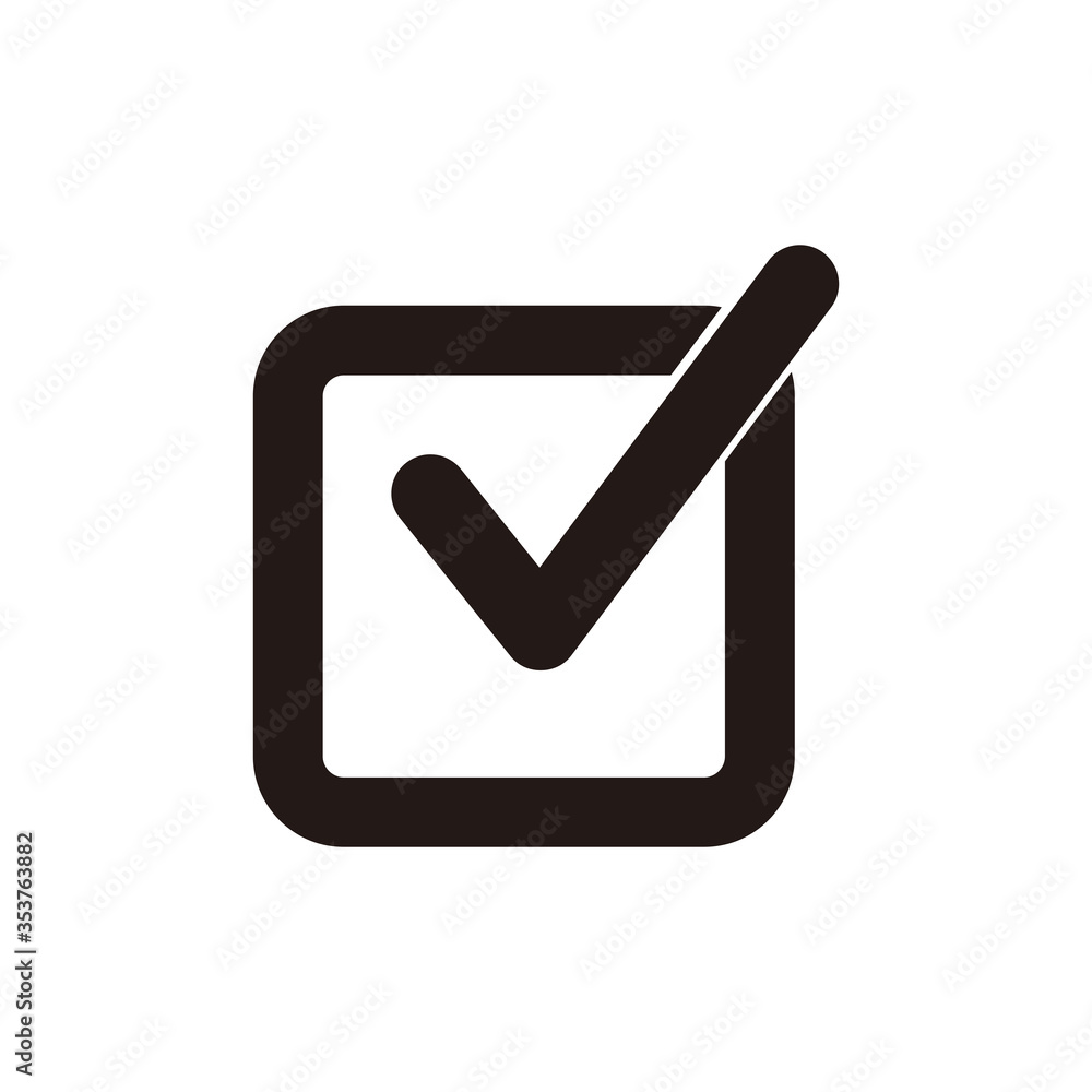 check mark vector icon illustration sign check mark vector icon illustration sign