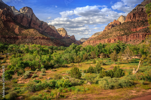 Sunset Clouds over Zion, Zion National Park, Utah